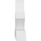 Ekena Millwork Richland Architectural Grade PVC Gable Bracket, 84"W x 17 1/2"H x 4"D x 4"F, 5/12 Pitch GBP084X18X0404RIC00 - alternate 5